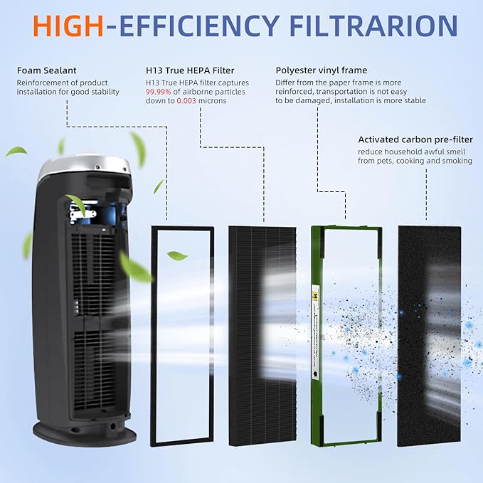 Pulluty FLT4825VO HEPA Toxin Absorber Filter B Replacement Compatible