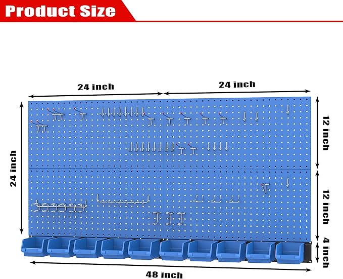 Ultrawall Pegboard Wall Organizer, Garage Storage System