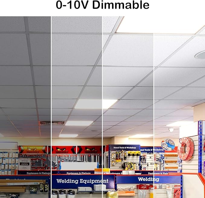 hykolity (6 Pack 2x4 FT LED Flat Panel Troffer Light, 30/40/50W 3-Wattage