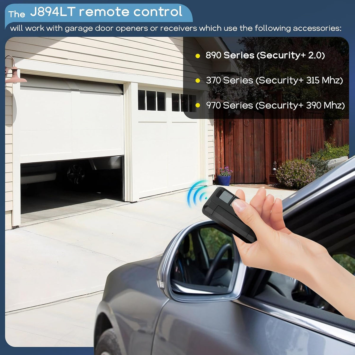 4Pcs 894LT 4-Button Garage Door Opener Remote Control for LiftMaster