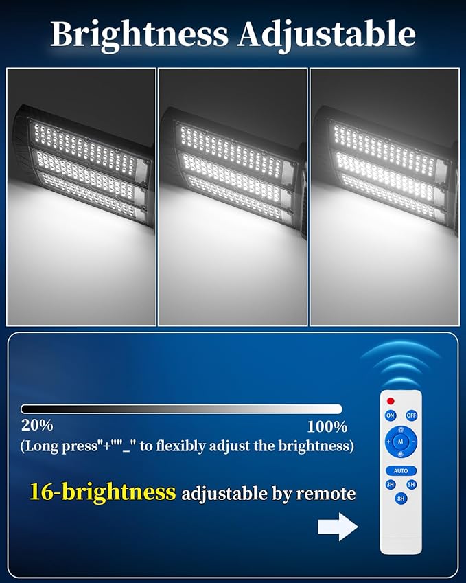 Ofuray Of-11000W Solar Street Lights Outdoor, 800000LM Solar Security Flood