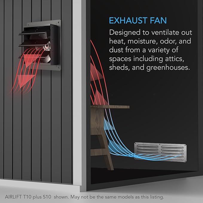 AC Infinity AIRLIFT T14, Shutter Exhaust Fan 14"