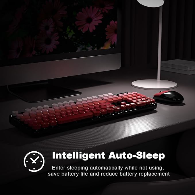 MOFII Wireless Keyboard and Mouse Combo, Full Size 2.4G Plug and Play