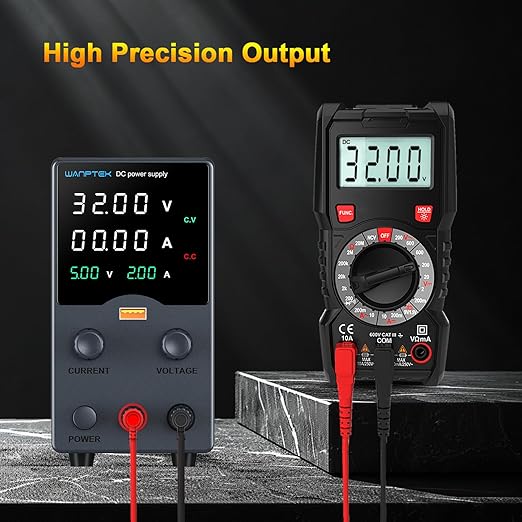 Wanptek DC Power Supply Variable 30V 10A, Bench Power Supplies