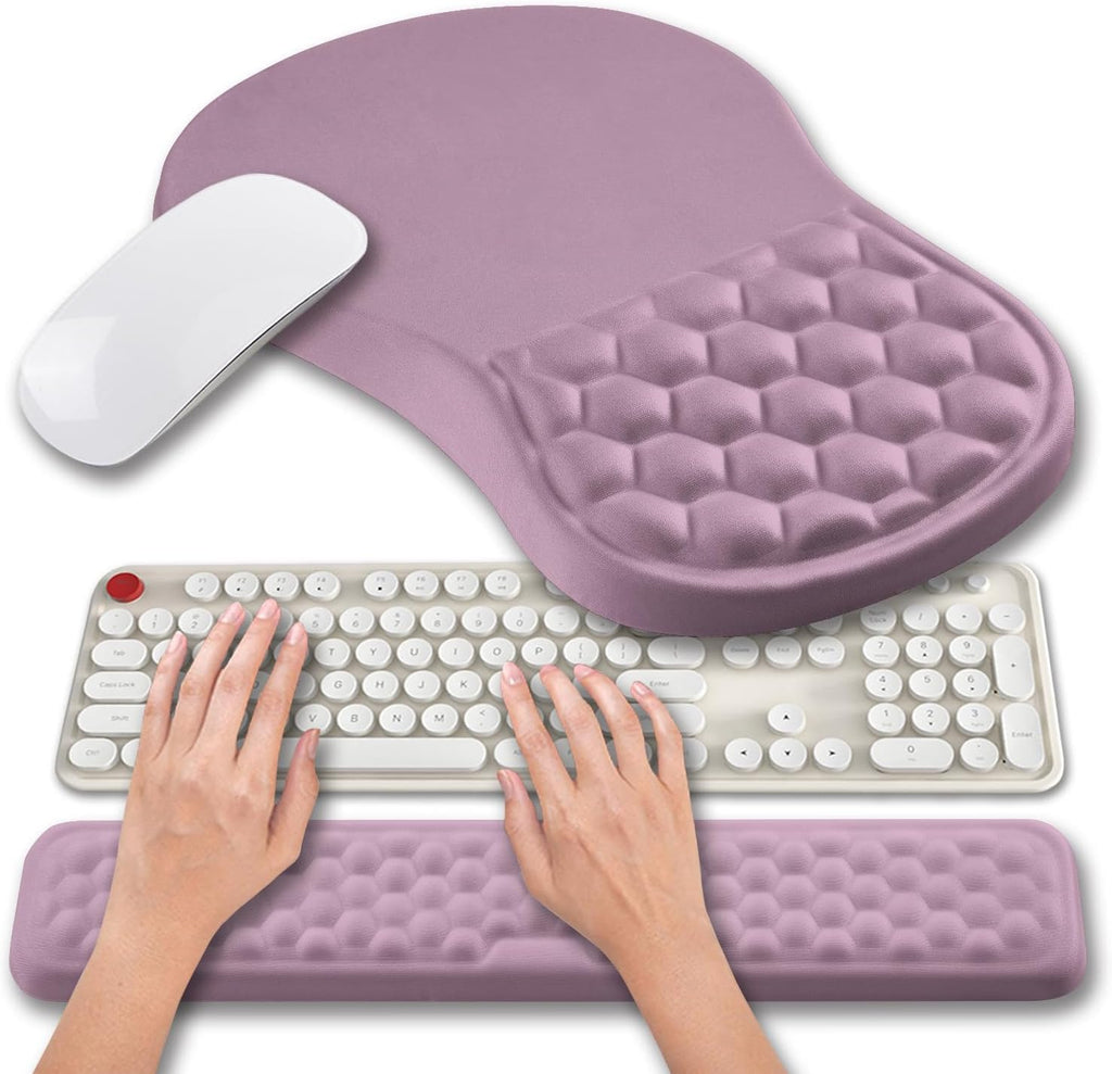Hokafenle 2 in 1 Ergonomic Mouse Pad Wrist Support & Wrist Rest