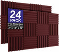Foam Factory Inc 24 Pack Color Acoustic Foam Panel Studio Soundproofing Wedge