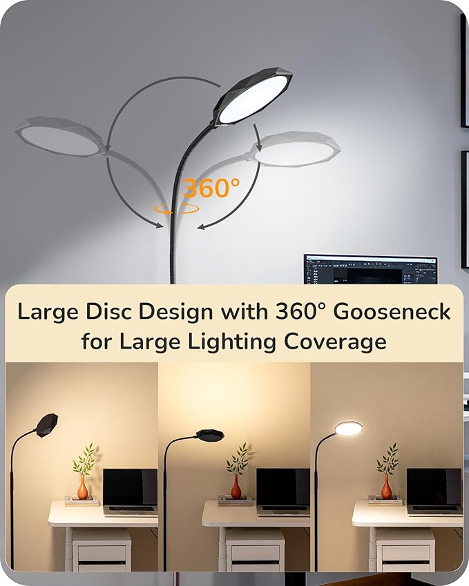 EDISHINE LED Floor Lamp, 1300LM Super Bright Reading Floor Lamps