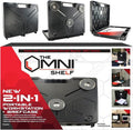 The OmniShelf Magnetic Portable Workstation + Toolbox, Computer & Laptop Stand (3 Count)
