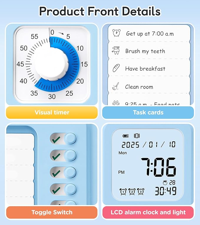 3-in-1 Visual Timer & ADHD Tool
