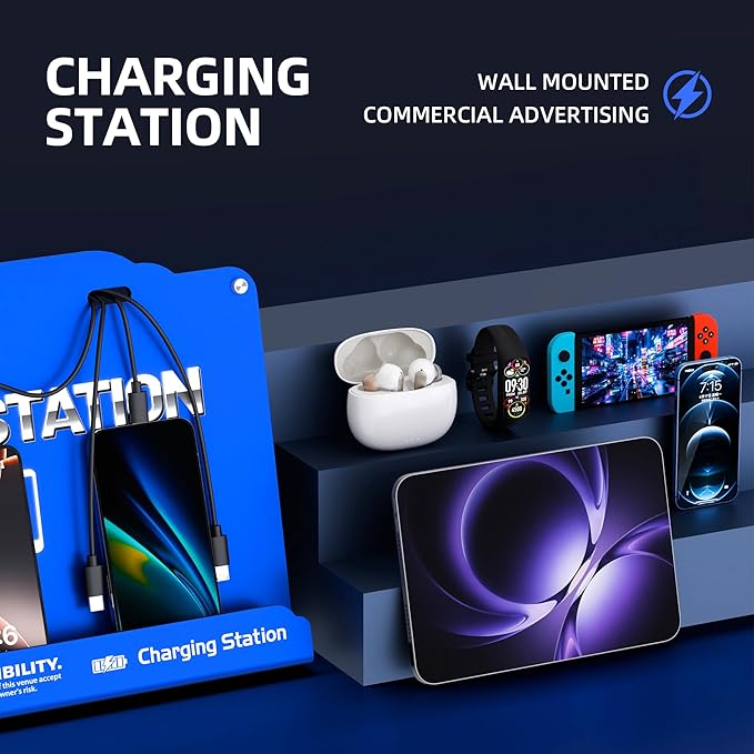Wall Mounted 8 Port Charging Station