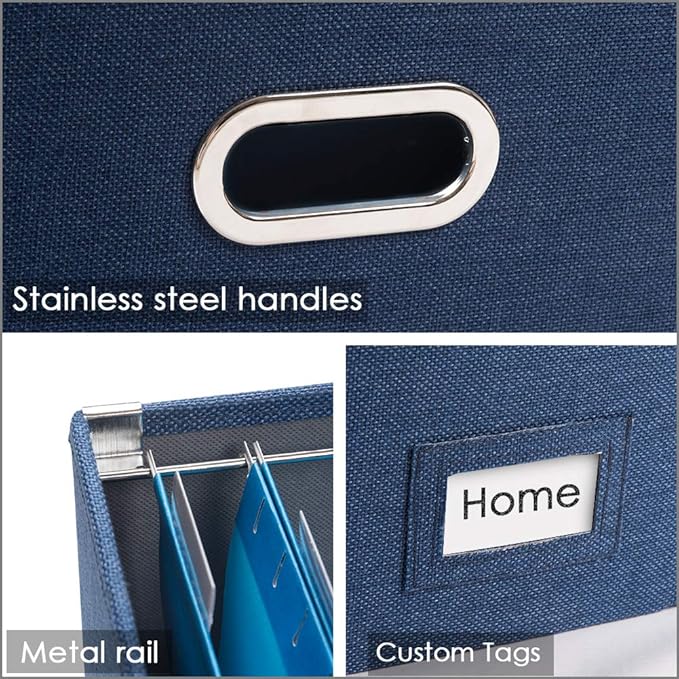 PRANDOM File Organizer Box (Set of 2)