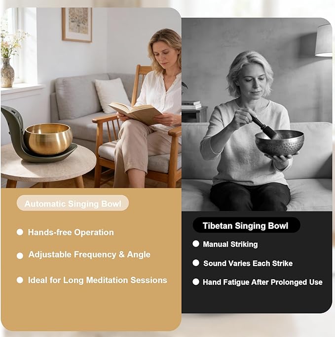 Automatic Singing Bowl – Hands-Free Sound Healing Bowl