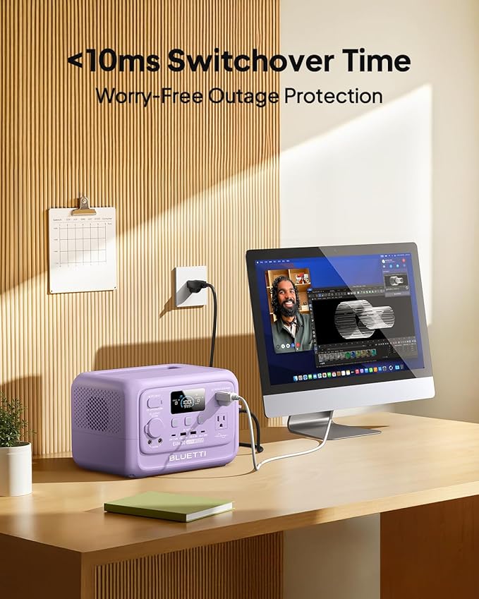 BLUETTI Elite 30 V2 Portable Power Station, 288Wh Solar Generator