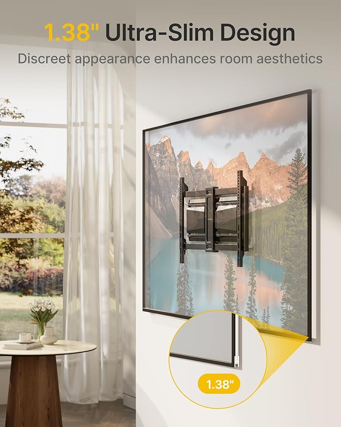 monTEK Heavy Duty Ultra Slim TV Wall Mount