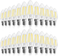 GvvooHome Candelabra Light Bulbs 40 watt Equivalent, Chandelier Light Bulbs