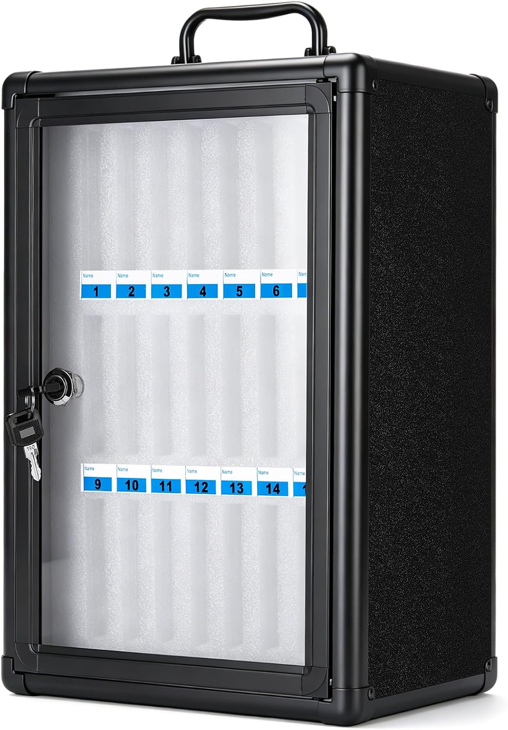 Amylove 24 Slots Cell Phone Locker Storage Box for Classroom, Graphite Gray