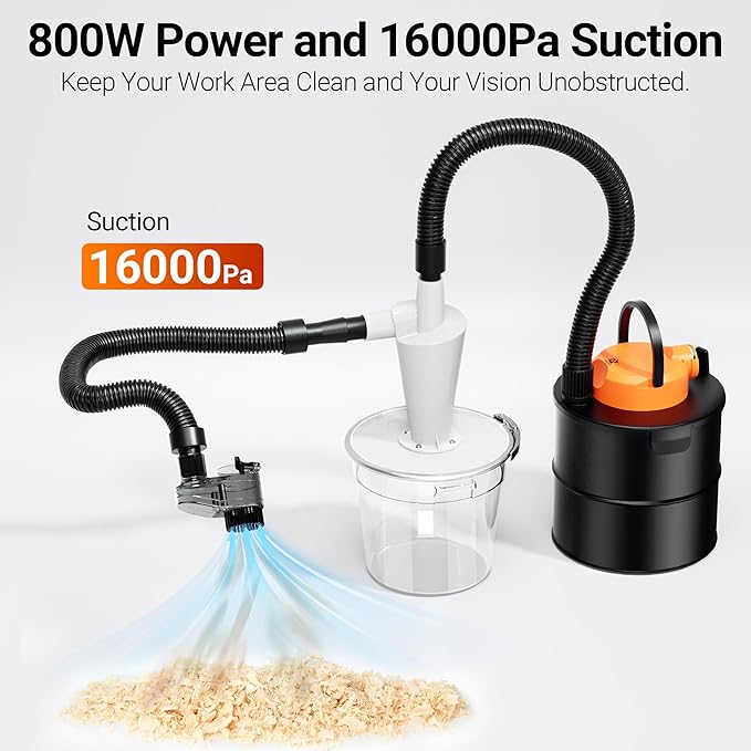 Supports 300W Spindle/500W Spindle Motor CNC Machines CNC Vacuum Cleaner