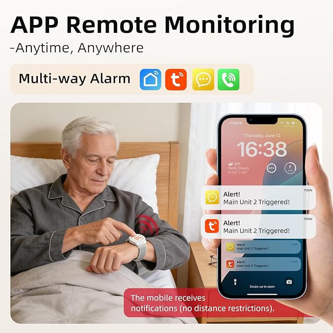 CallToU Wi-Fi Wireless Caregiver Pager Call Button
