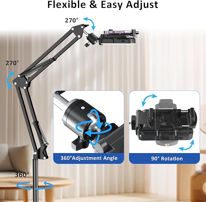 Floor Overhead Phone Tripod