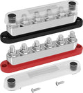 DAIERTEK 600A Power Distribution Block 12V Bus Bar Terminal Block 6 x 3/8"