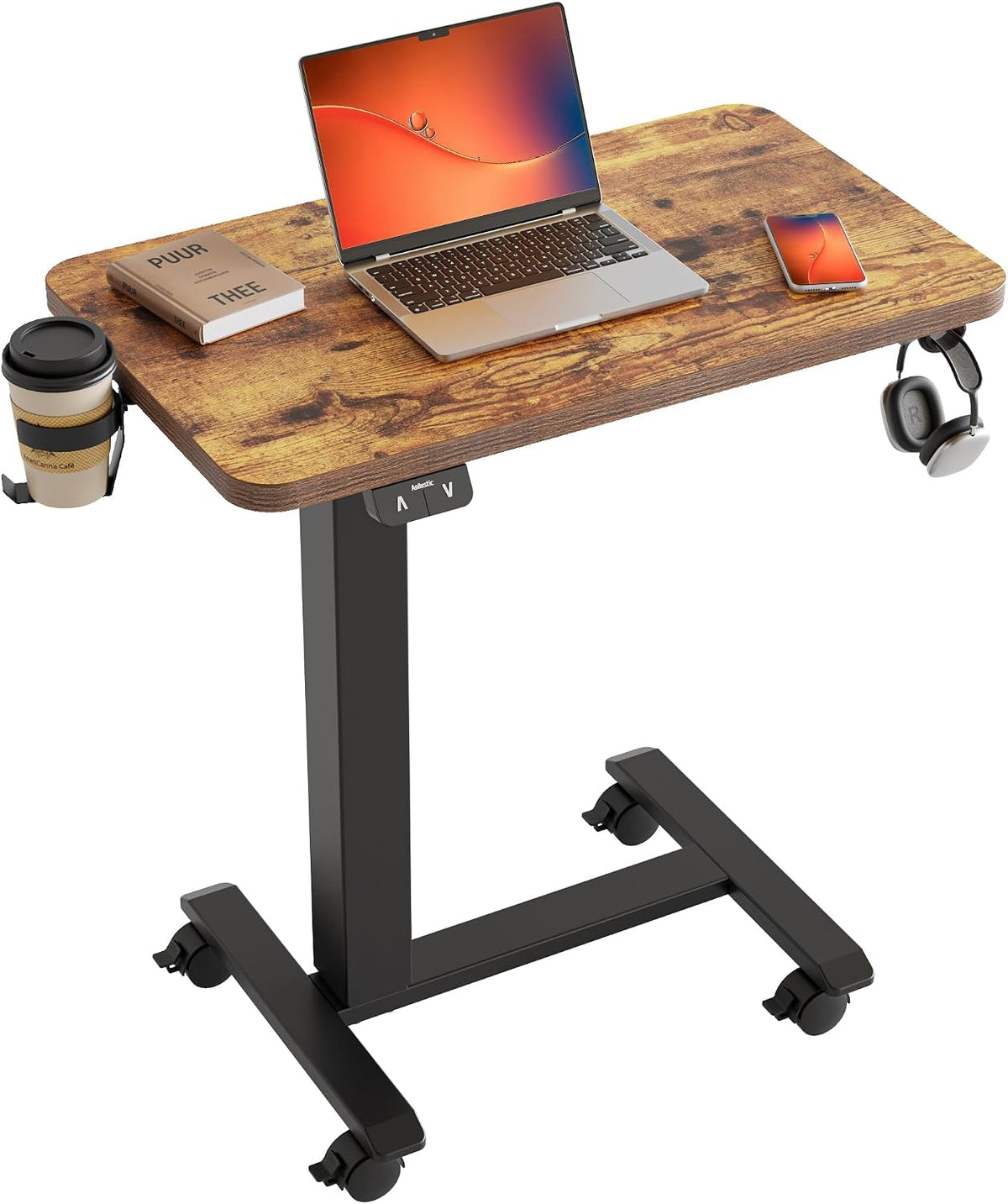 Agilestic Portable Standing Desk Height Adjustable, Mobile Table