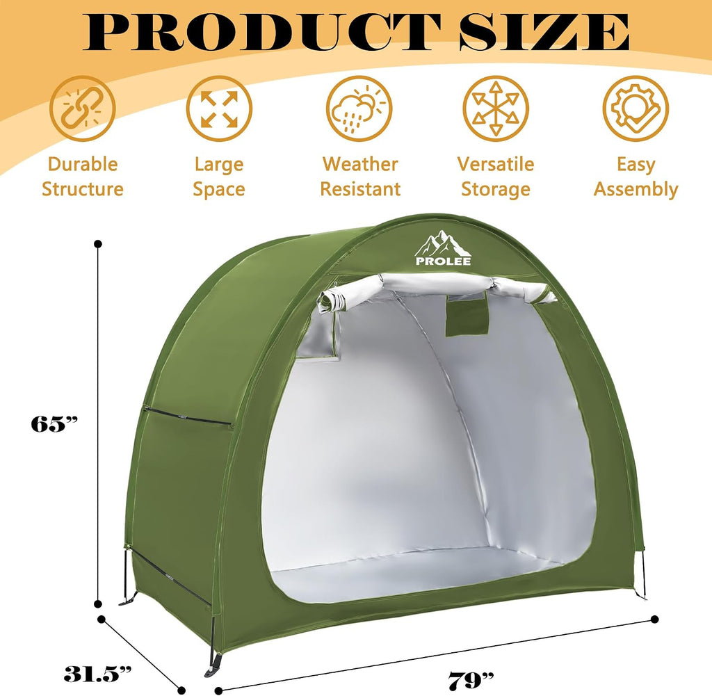 prolee bike storage tent for 2-3 bikes, 6.6, close-up detail