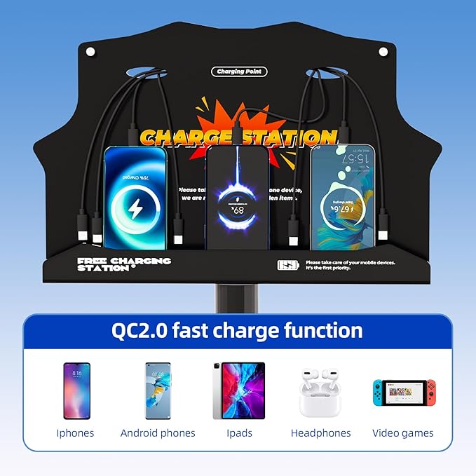 Wall Mounted Cell Phone Charging Station