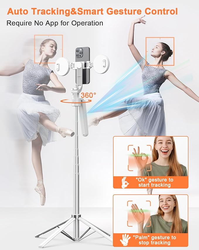 Yeaki 71” Auto Face Tracking Tripod