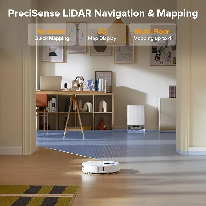 roborock Qrevo Series Robot Vacuum and Mop, 8000Pa Suction, Upgraded from Qrevo
