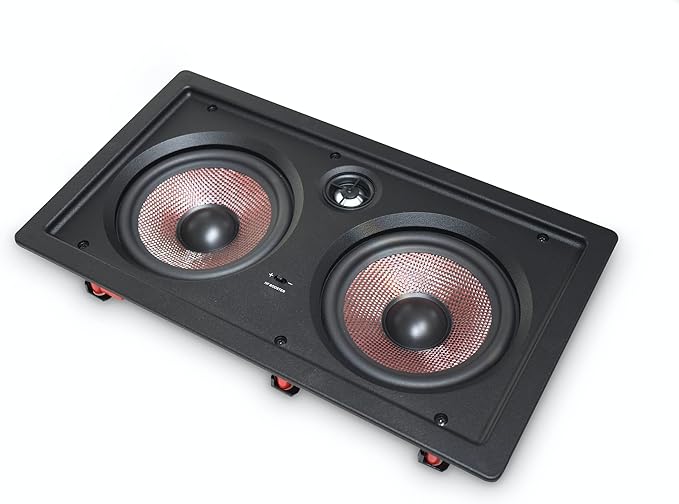 Soundavo IW-680CF Multi-Purpose Dual 6.5” 2-Way in-Wall LCR Speaker