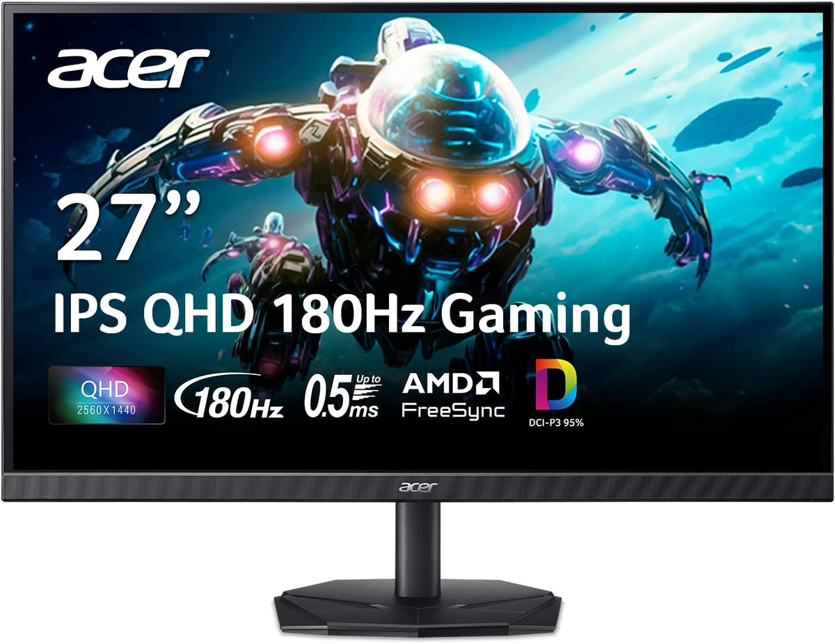 Acer Nitro 27 Inch QHD 2560 x 1440 IPS Gaming Monitor | AMD FreeSync | Up to