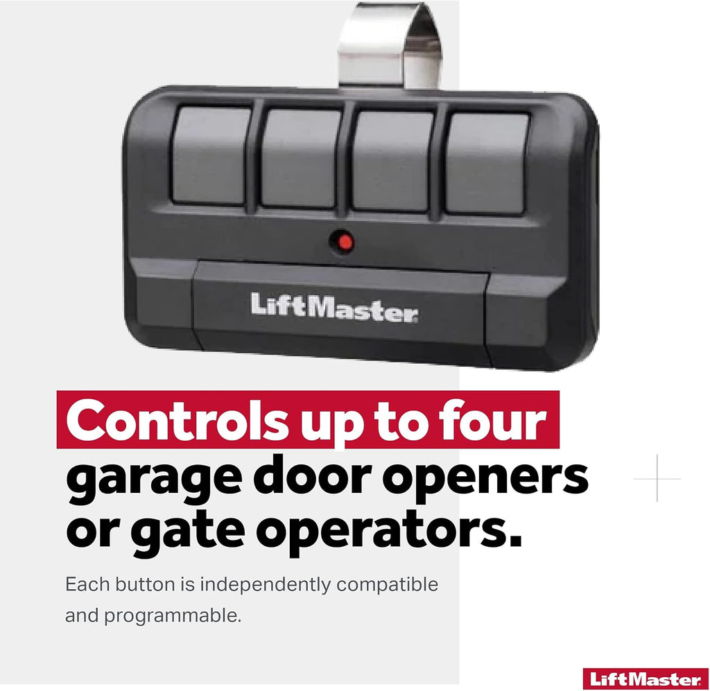 liftmaster 894lt 4-button learning garage door remote control, close-up detail
