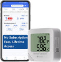 FALA IOT WiFi Temperature & Humidity Monitor, No Subscription 24/7 Remote Temp