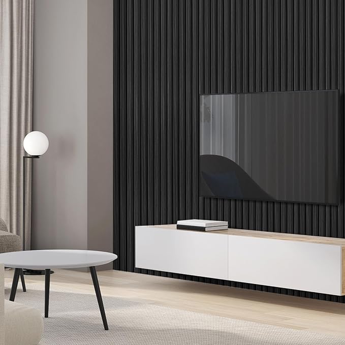 Art3d Slat Wall Panels, WPC Soundproof 3D Wall Paneling (8-Pack)
