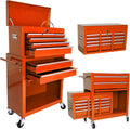 RYH 8 Drawers Rolling Tool Chests (Orange, 8 Drawers /43.1" H × 24.2" W)