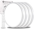 4Pack 12 Inch Remote Control Dimmable LED Flush Mount Ceiling Light Panel