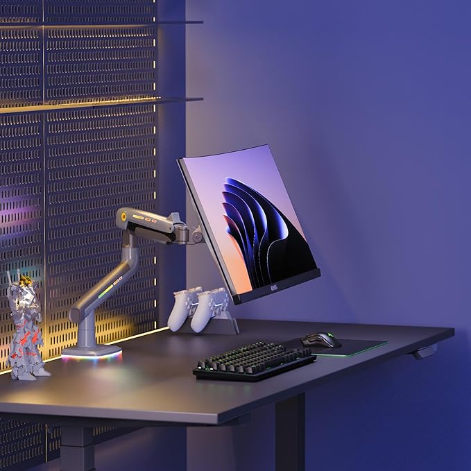 NB Gaming Monitor Arm or for 32 to 60 Inches Screen, Load up to 20 kg, VESA