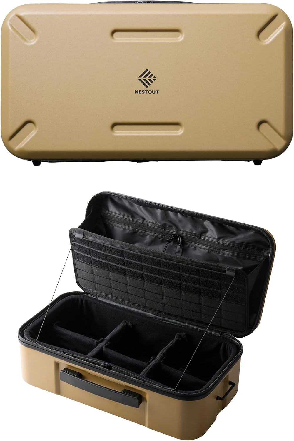 ELECOM NESTOUT Gear Storage Case, Lightweight Hard Shell Organizer,