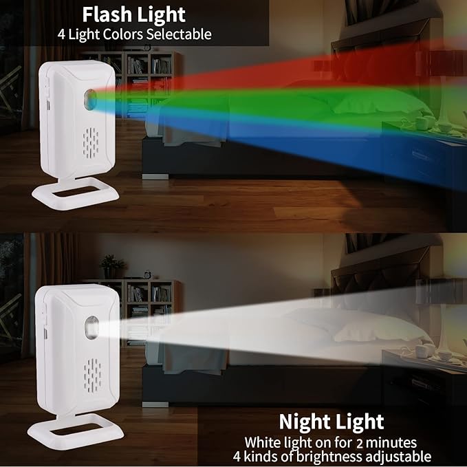 KCMYTONER Wireless Motion Sensor Detector Security Alarm Chime, Motion Sensor