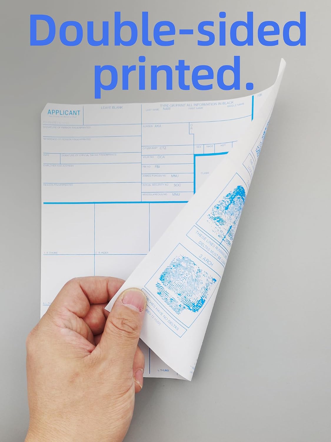 prismite fingerprint kit with large fingerprint ink pad showing dimensions