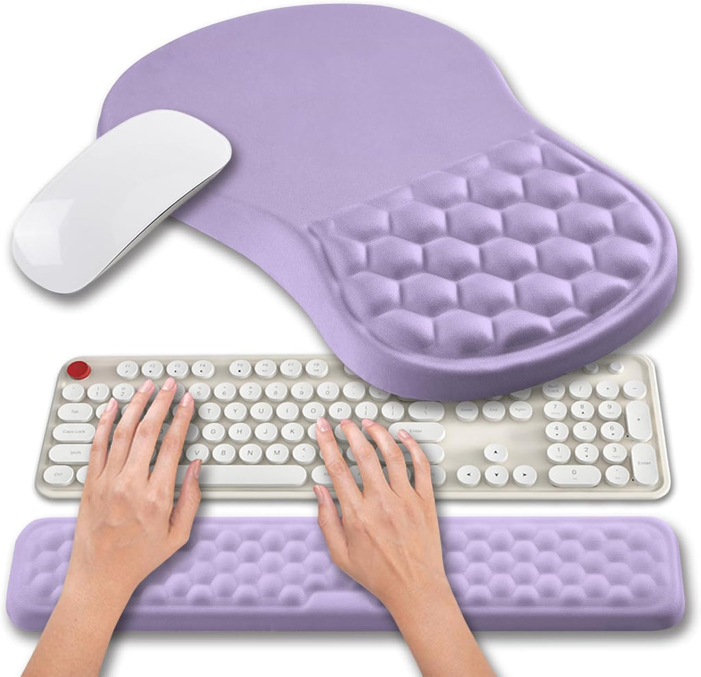 Hokafenle 2 in 1 Ergonomic Mouse Pad Wrist Support & Wrist Rest