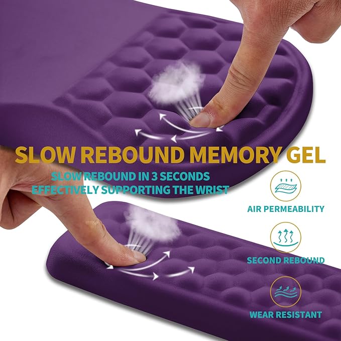 Hokafenle 2 in 1 Ergonomic Mouse Pad Wrist Support & Wrist Rest