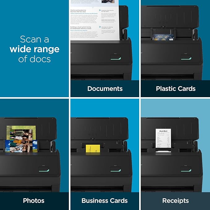ScanSnap iX2400 High-Speed Simple One-Touch Button Color Document, Photo &