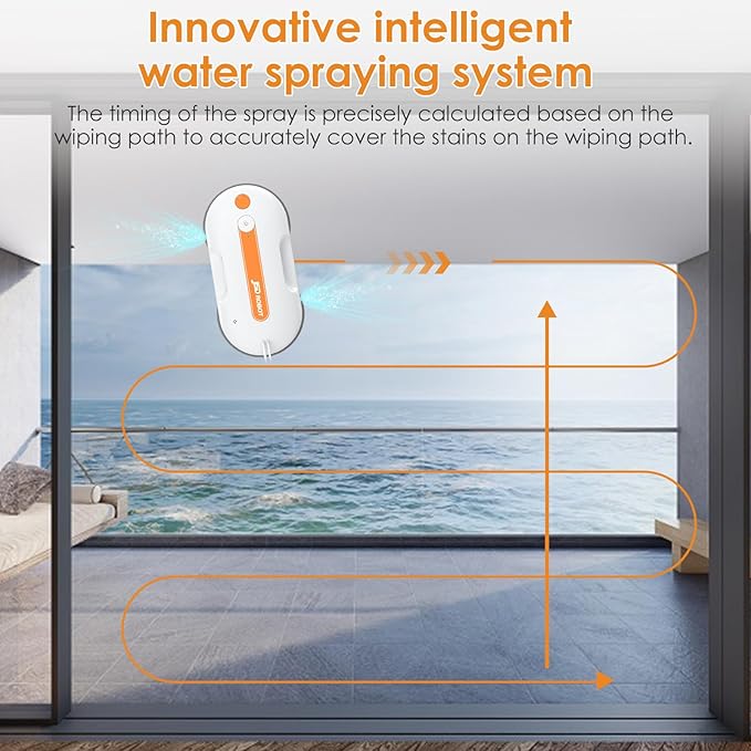 JSDROBOT Lite Window Cleaning Robot, 5300Pa Window Cleaner Robot