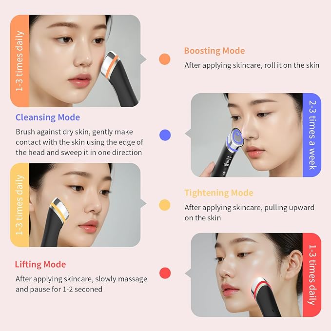 Face Lift Device – 8 in 1 Skin Tightening and Lifting, LED Light Therapy