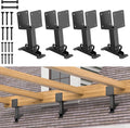 FMhotu 4x4 Heavy Duty Roof Riser Brackets, Adjustable Pergola Brackets 4Pcs