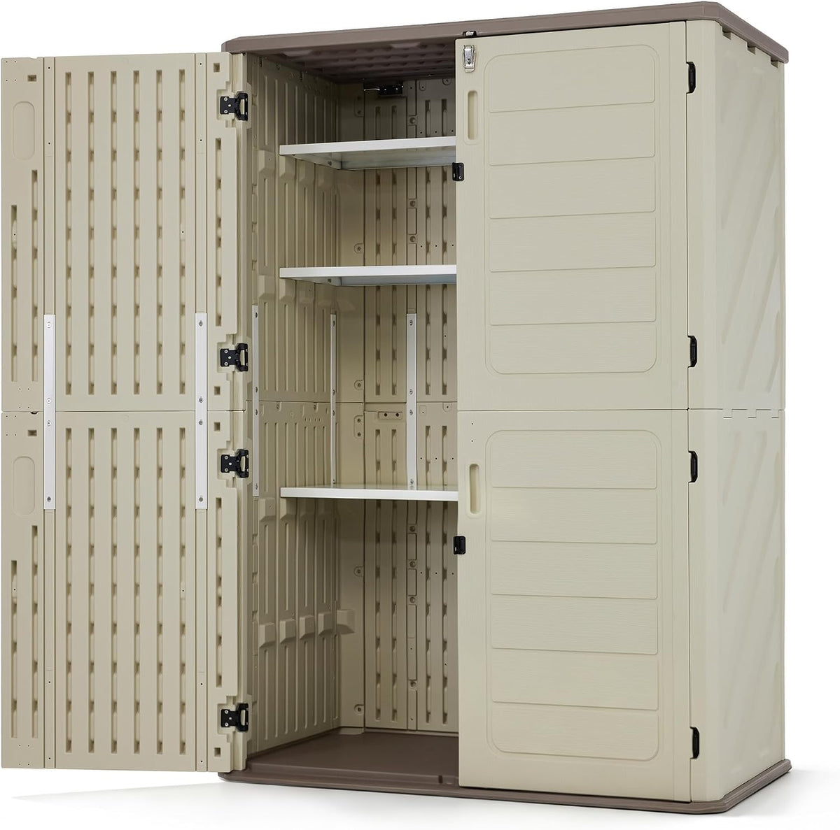Macrout 50 Cu Ft Outdoor Storage Cabinet with Shelves, Waterproof ST5782