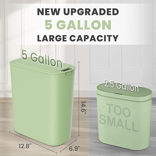 Cesun Motion Sensor Trash Can, 5 Gallon Automatic Bathroom Garbage Can