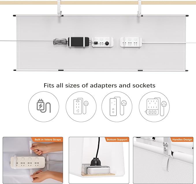 Under Desk Cable Management Tray