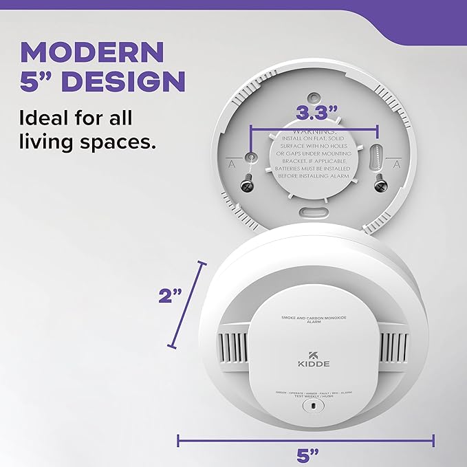 Kidde Smoke and Carbon Monoxide Detector, AA Battery Powered (3 Pack)